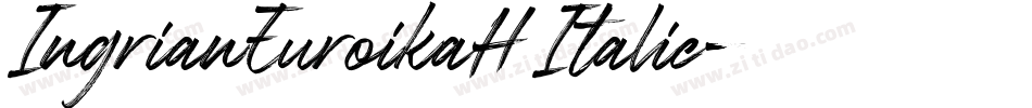 IngrianEuroikaH Italic字体转换